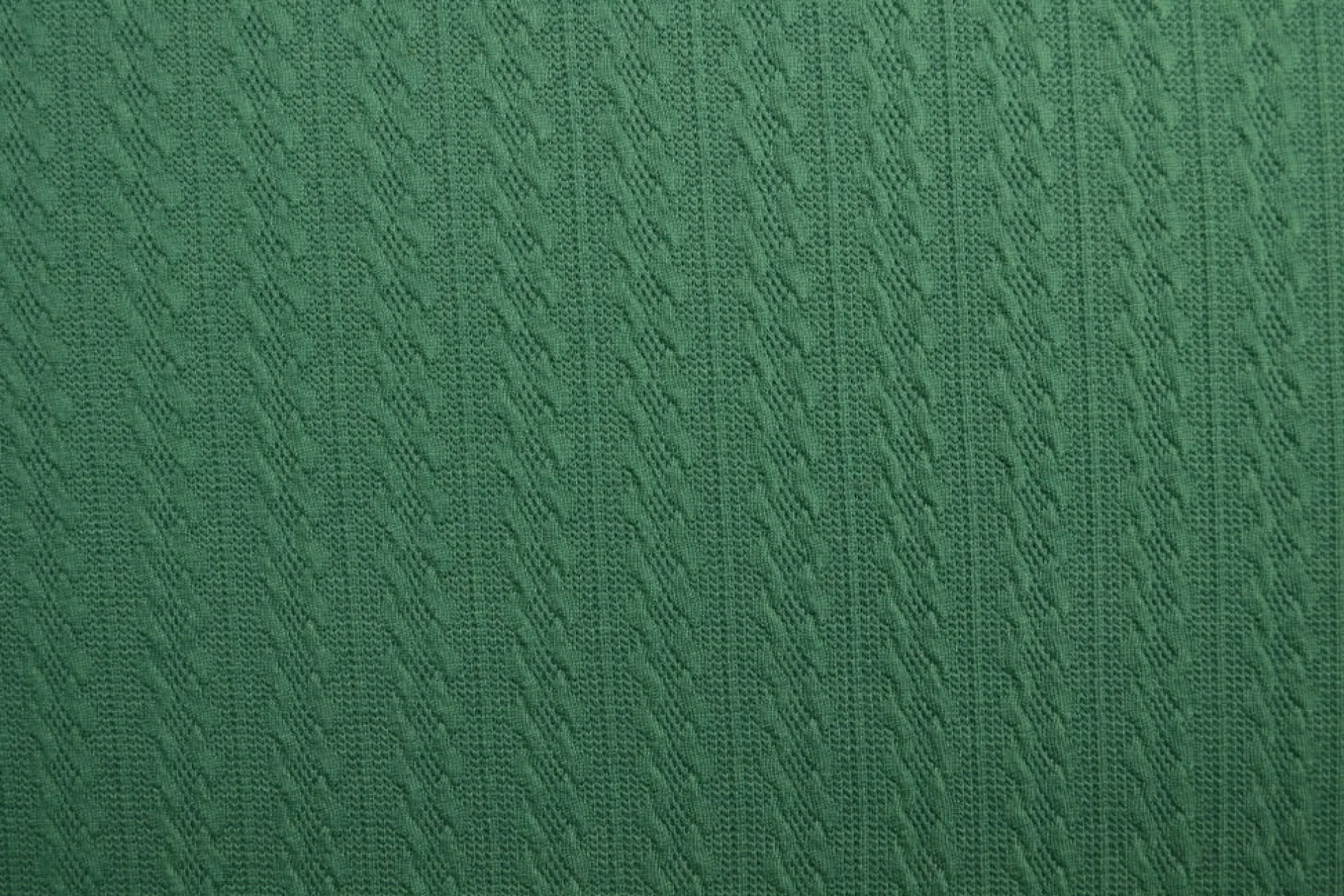 Jacquard jersey kabel – Donkergroen