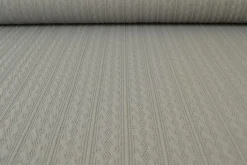 Jacquard jersey kabel – Donkergrijs