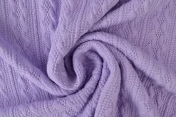 Jacquard jersey kabel – Lavendel