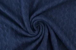 Jacquard jersey kabel – Navy