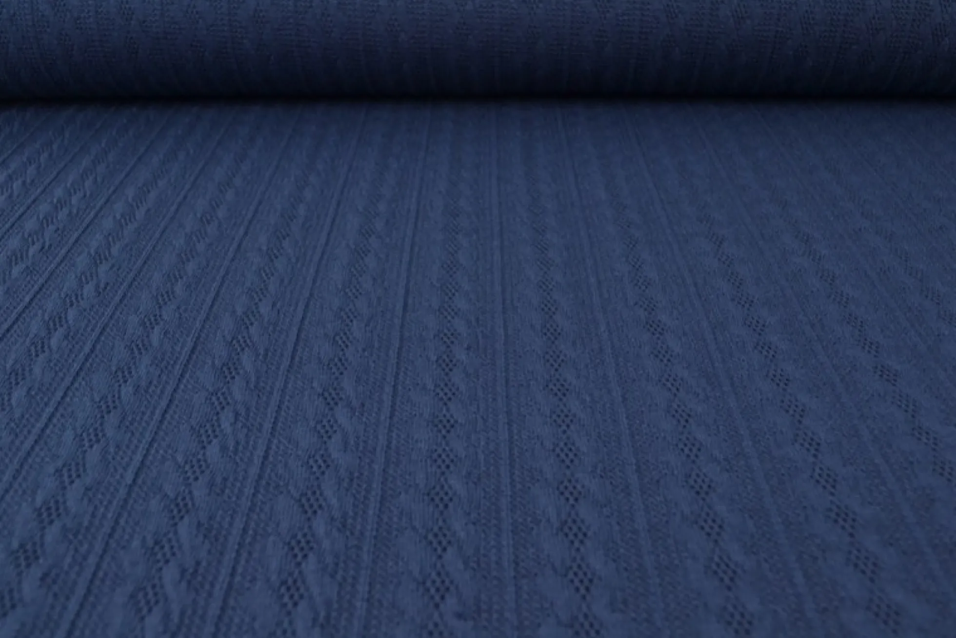 Jacquard jersey kabel – Navy