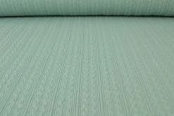 Jacquard jersey kabel – Oudgroen