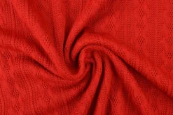 Jacquard jersey kabel – Rood