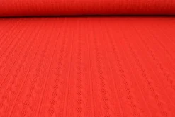 Jacquard jersey kabel – Rood