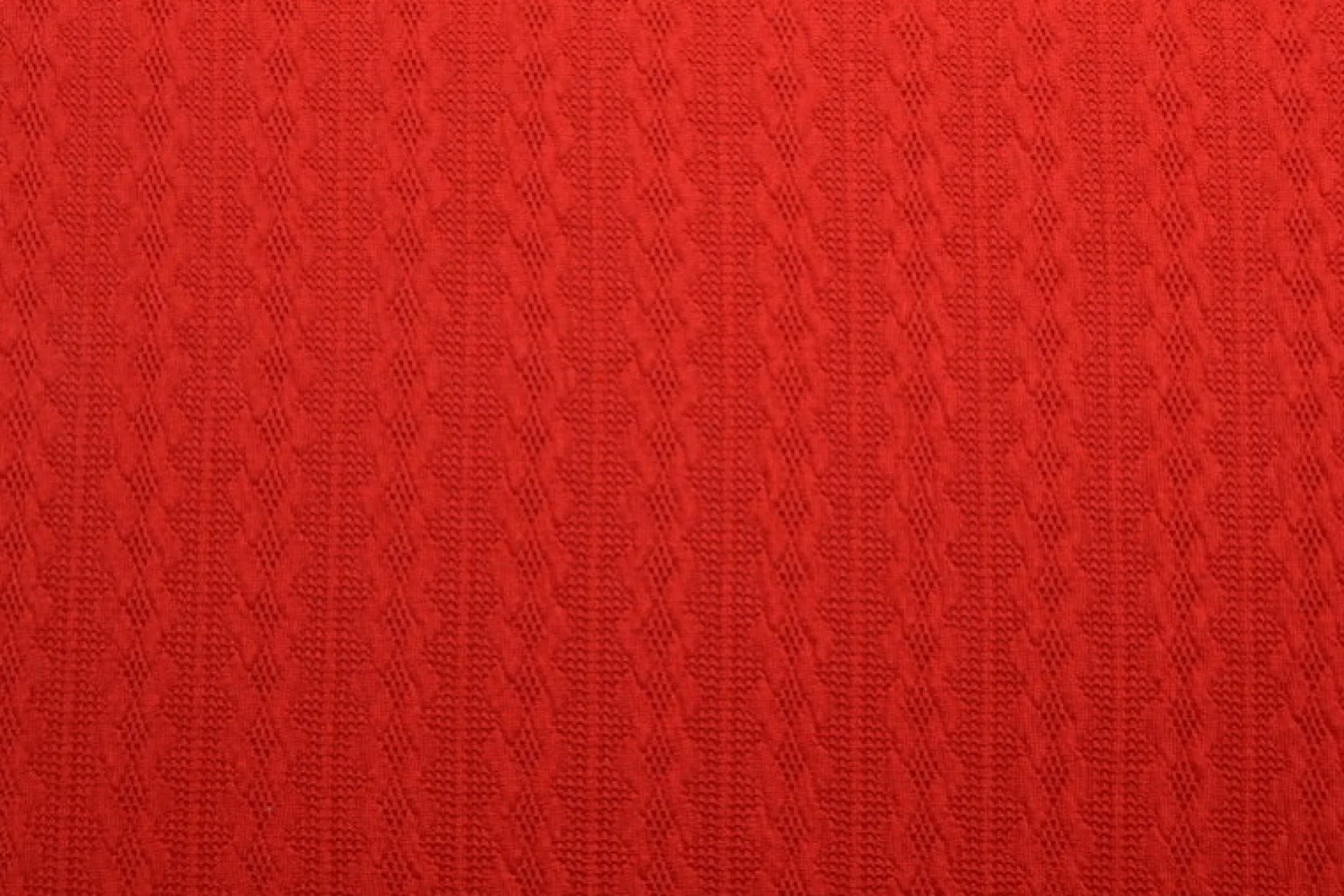 Jacquard jersey kabel – Rood