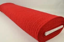 Jacquard jersey kabel – Rood