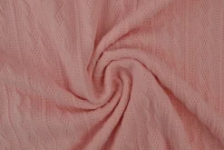 Jacquard jersey kabel – Roze