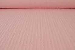 Jacquard jersey kabel – Roze