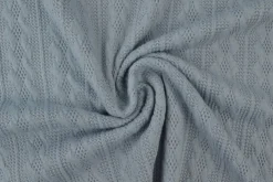 Jacquard jersey kabel – Zilvergrijs