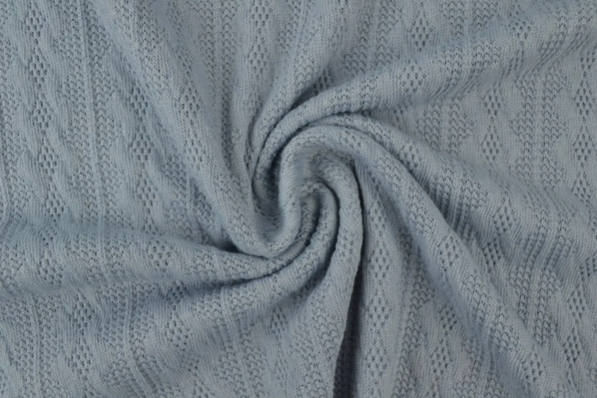 Jacquard jersey kabel – Zilvergrijs