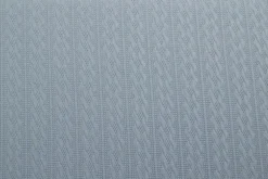 Jacquard jersey kabel – Zilvergrijs