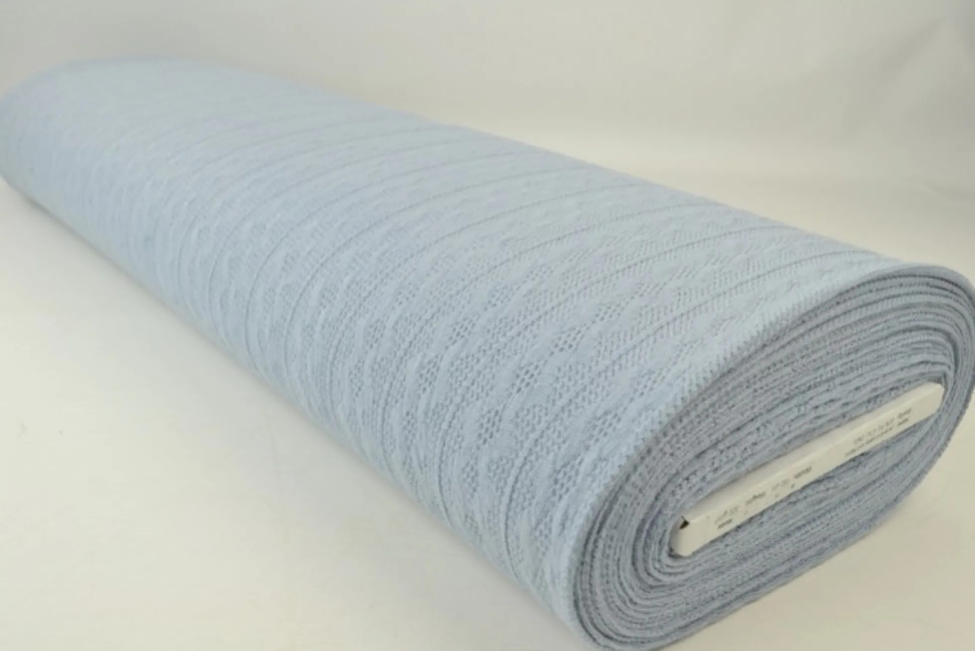 Jacquard jersey kabel – Zilvergrijs
