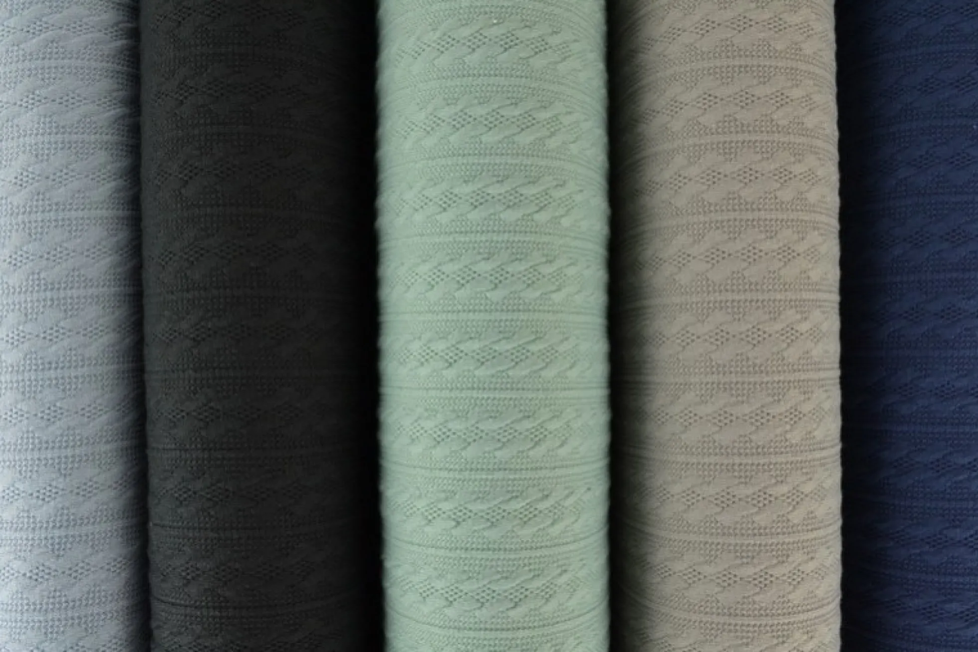 Jacquard jersey kabel – Zilvergrijs