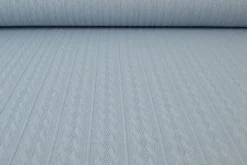 Jacquard jersey kabel – Zilvergrijs