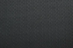 Jacquard jersey kabel – Zwart