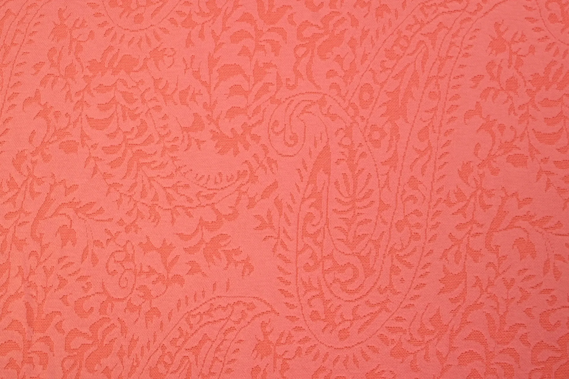 Jacquard jersey – Paisley koraalroze