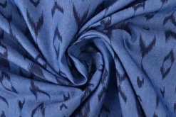Jeans / denim gewassen – Bohemian indigo blauw chambray