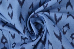 Jeans / denim gewassen – Bohemian blauw chambray