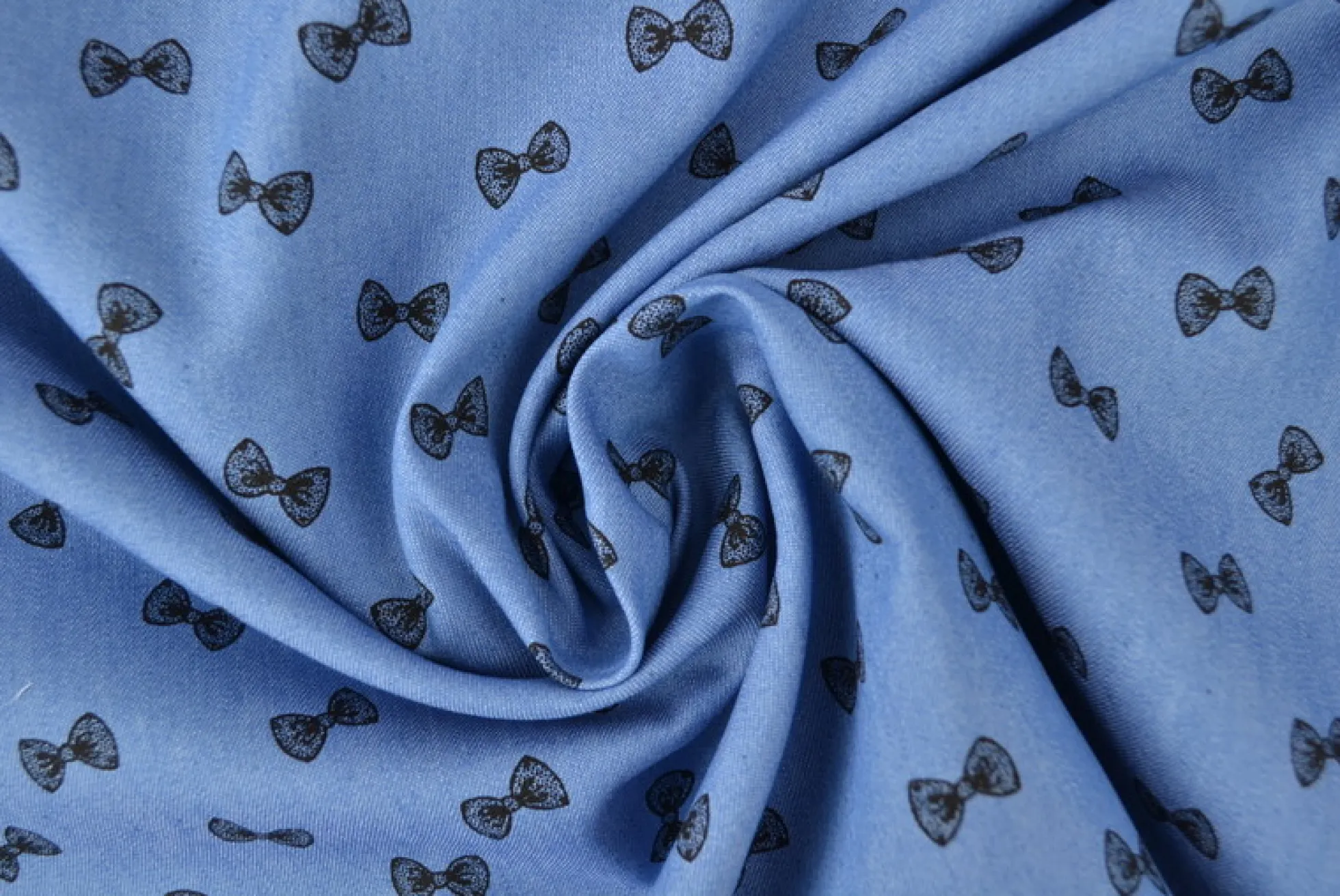 Jeans / denim gewassen – Bows blauw chambray