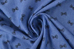 Jeans / denim gewassen – Bows indigo blauw chambray