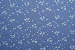 Jeans / denim gewassen – Butterflies blauw chambray