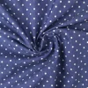 Jeans / denim gewassen – Dots donkerblauw chambray