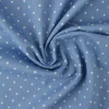 Jeans / denim gewassen – Dots lichtblauw chambray