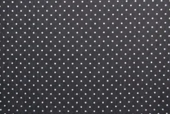 Jeans / denim gewassen – Dots zwart chambray
