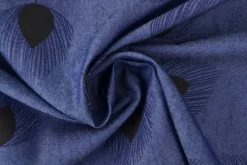 Jeans / denim gewassen – Feathers donkerblauw chambray