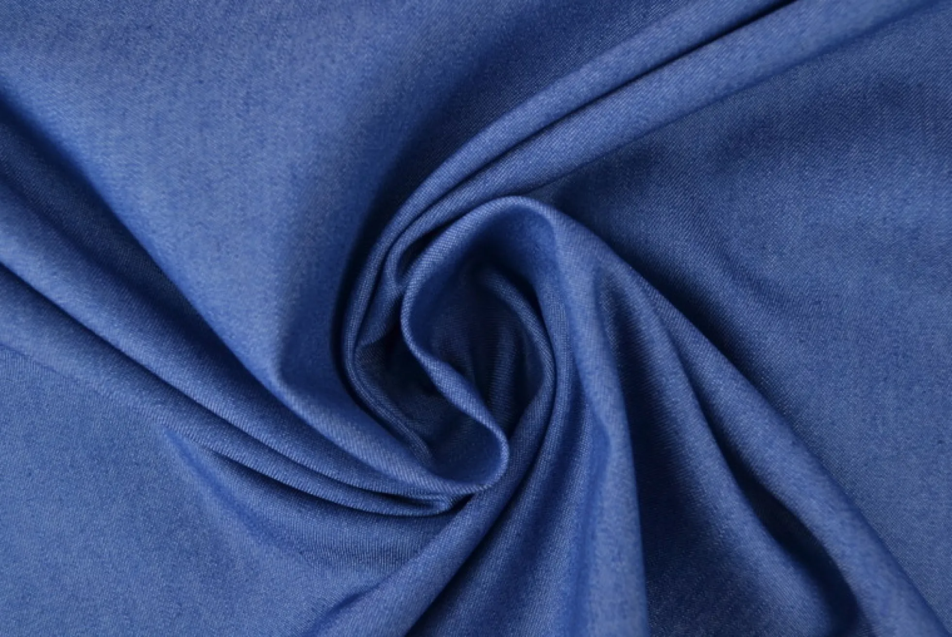 Jeans / denim gewassen – Indigo blauw chambray