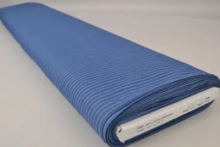 Jeans / denim gewassen – Small stripes blauw chambray
