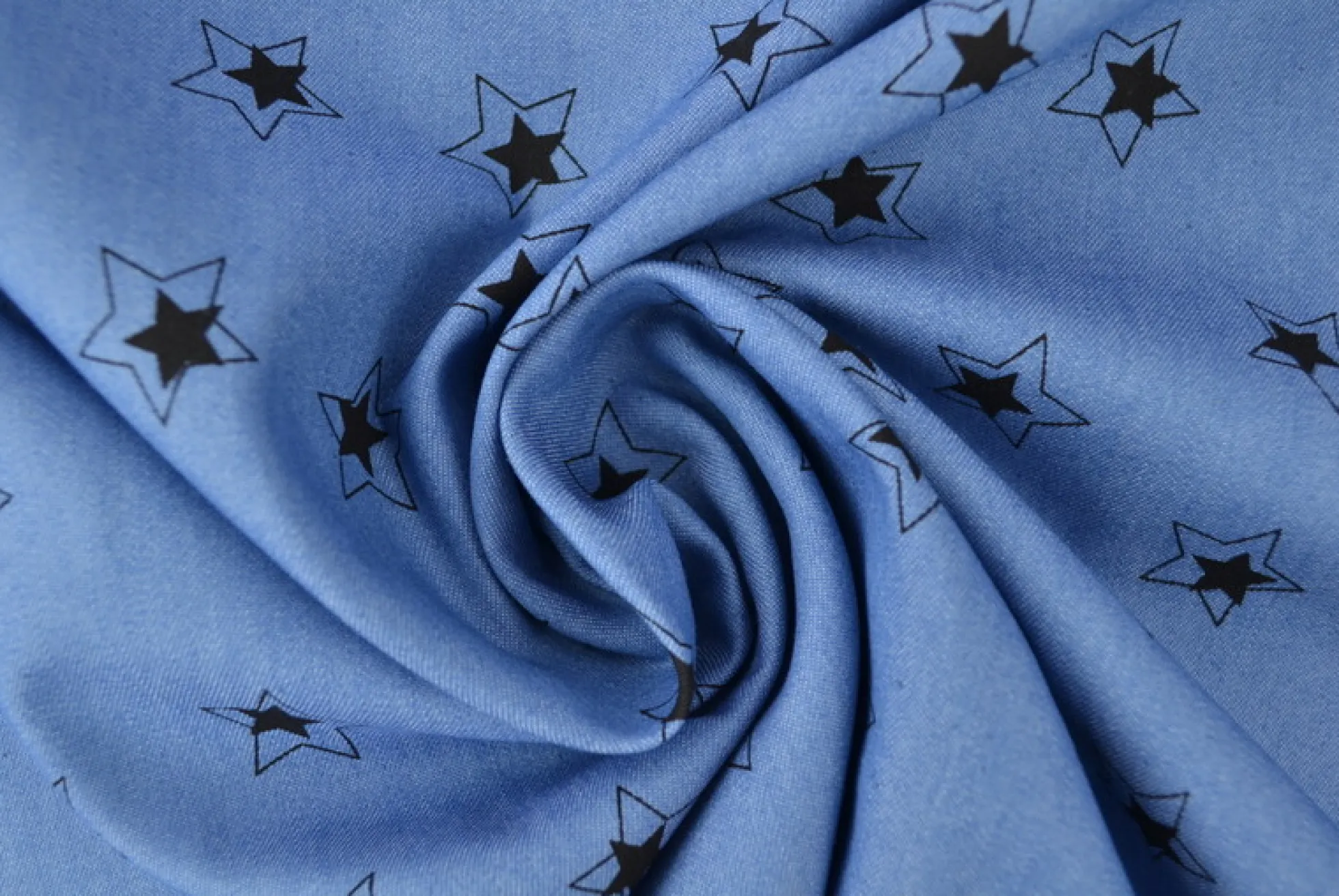 Jeans / denim gewassen – Stars blauw chambray