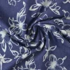 Jeans / denim gewassen – Vintage floral donkerblauw chambray
