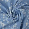 Jeans / denim gewassen – Vintage floral lichtblauw chambray