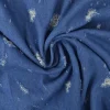 Jeans / denim jacquard – Worn-out indigo