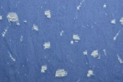 Jeans / denim jacquard – Worn-out indigo