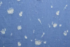 Jeans / denim jacquard – Worn-out light blue