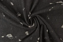 Jeans / denim jacquard – Worn-out black