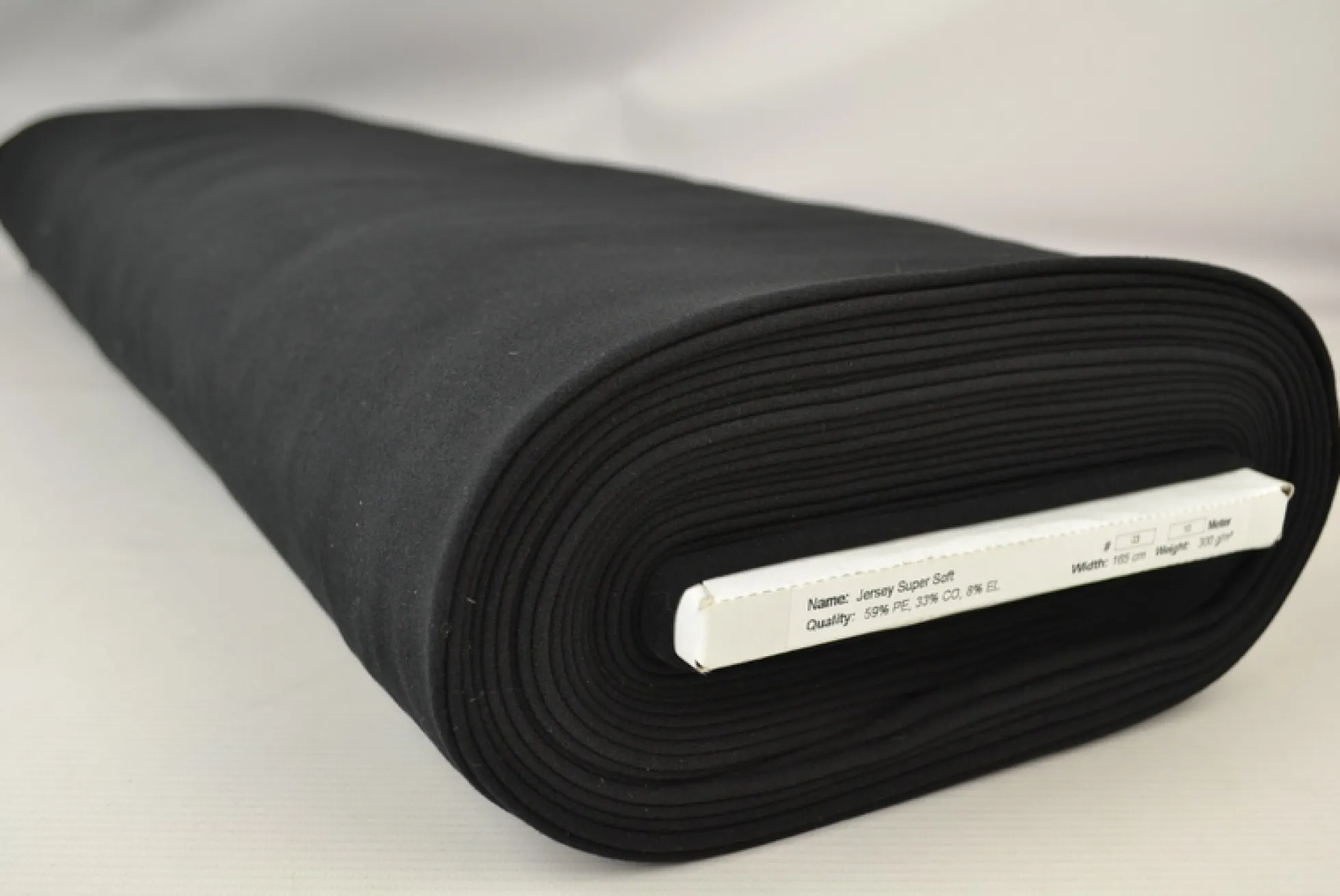 Jersey supersoft – Zwart