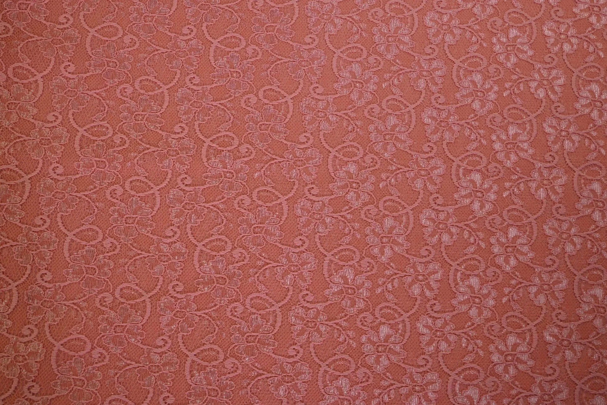 Kant dubbeldoek – Salmon small flower