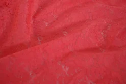 Kant – Koraal roze paisley bloem shiny