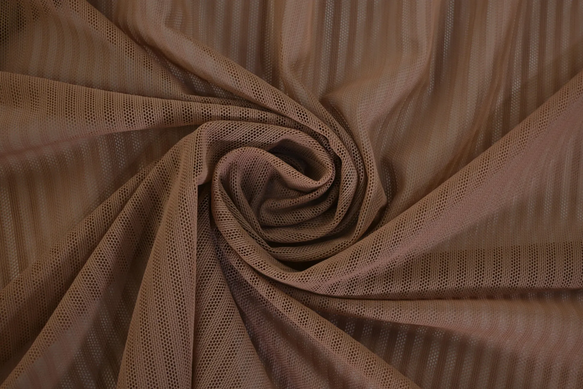 Kant / Mesh – Beige gestreept