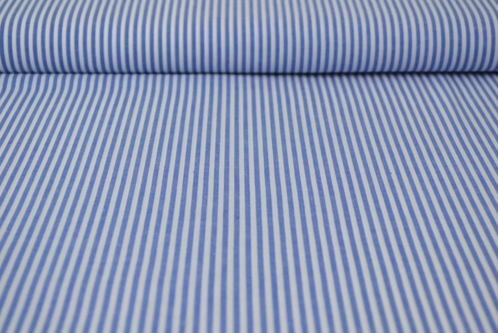 Katoen – Boerenbont – Gestreept 2,5 mm blauw