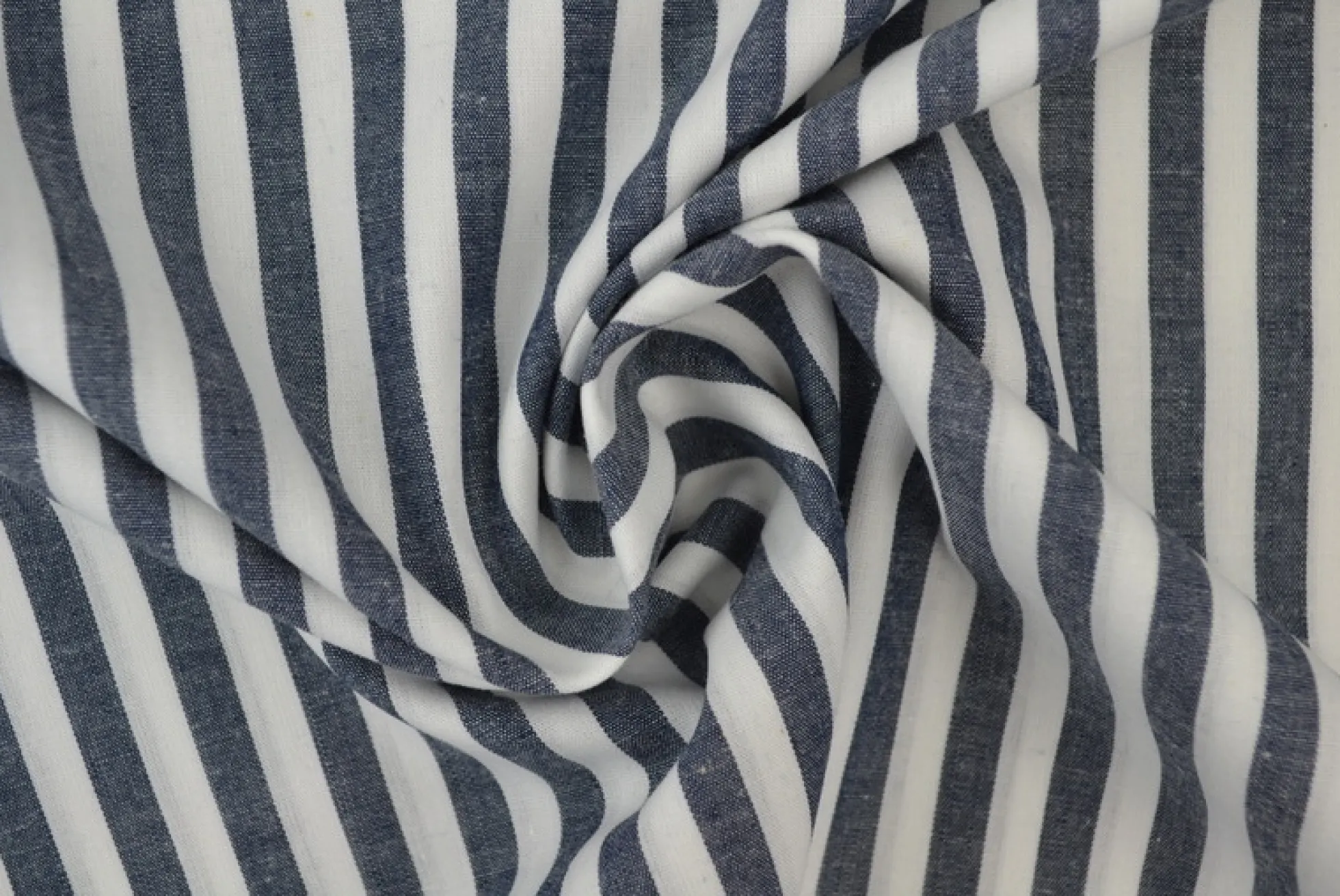 Katoen – Boerenbont – Gestreept 6,5 mm navy
