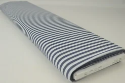 Katoen – Boerenbont – Gestreept 6,5 mm navy