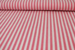 Katoen – Boerenbont – Gestreept 6,5 mm fuchsia
