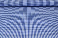 Katoen – Boerenbont – Ruitjes 2,5 mm blauw