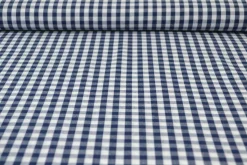 Katoen – Boerenbont – Ruitjes 6,5 mm navy