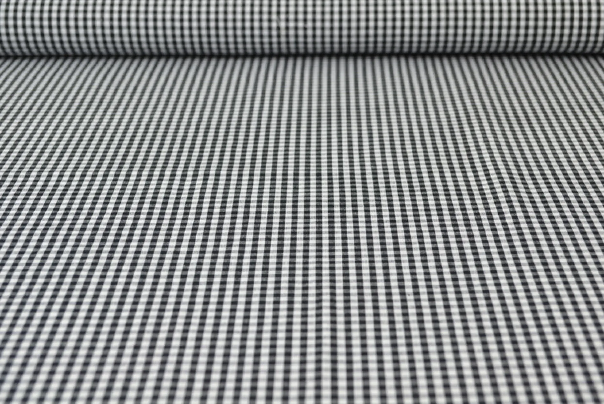 Katoen – Boerenbont – Ruitjes 2,5 mm zwart