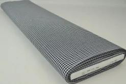 Katoen – Boerenbont – Ruitjes 2,5 mm zwart